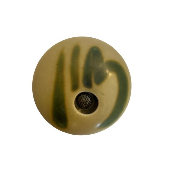 Ikebana Handmade Flower Vase Olive Green - Picture 2 of 6